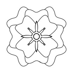 beautiful flower icon