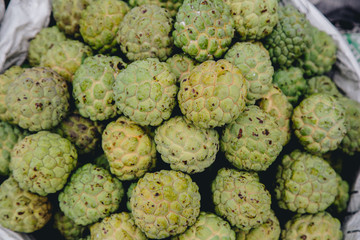 Custard Apple on market thailand
