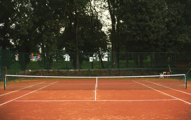 Tennis Yard Net And Terrain