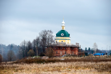 Church of Michael the Archangel in the village of Tarakanovo, Moscow region. In this church the...