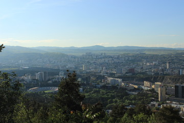 Aerial view on tiblisi ,georia