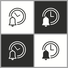 Vector deadline time icon. Pictogram for graphic and web design.