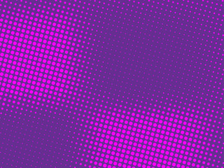Pink-violet, purple halftone background. Digital gradient. Abstract backdrop with circles, point, dots