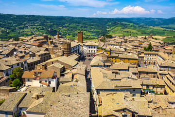 Orvieto, Italy - Panoramic view of Orvieto old town and Umbria region