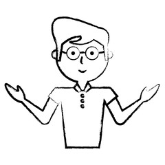 cartoon man icon