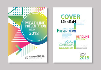 Abstract modern geometric cover and brochure design template background. Use for poster, book, report, corporate, annual, business, magazine, banner, flyer.