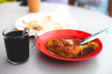 Coffee, Bread and Spicy Chicken