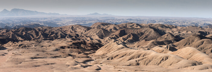 View of Desert Landscape Moon landscape Namibia