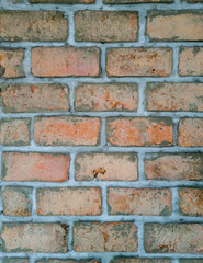 Red brick wall background