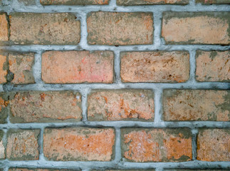 Red brick wall background
