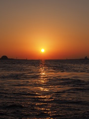 海に沈む夕日