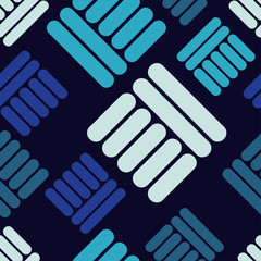 Seamless abstract geometric pattern. Texture of strips and rhombuses. Textile rapport.