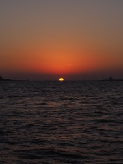 海に沈む夕日