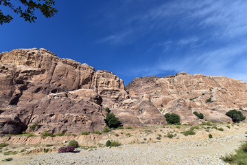 The road up to The Monastery (El Deir,) at Petra, Jordan