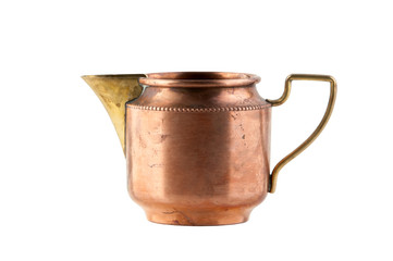 Vintage copper brass creamer