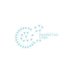 dandelion logo. dandelion icon vector illustration eps 10.