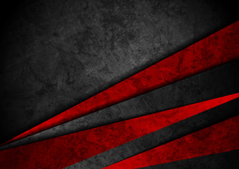 Grunge tech material red and black background