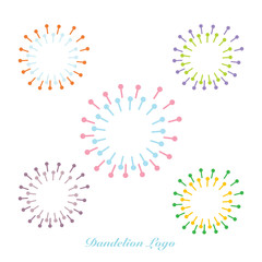 dandelion logo. dandelion icon vector illustration eps 10.
