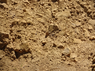 Brown Rocks and Dirt Wall