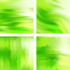 Set with abstract blurred backgrounds. Vector illustration. Modern geometrical backdrop. Abstract template.