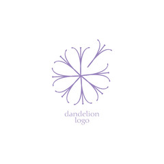 dandelion icon. dandelion logo vector illustration eps 10.