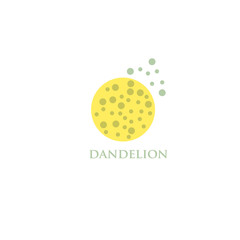 dandelion icon. dandelion logo vector illustration eps 10.