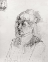 portrait, Pencil drawing, sketch