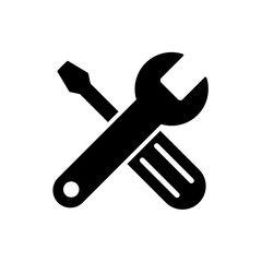 screwdriver and wrench icon