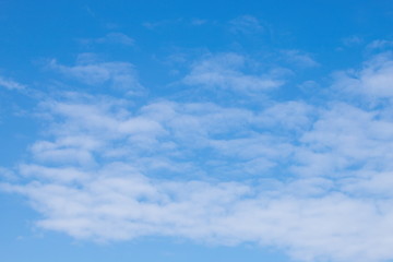 Blue sky with white clouds ,background