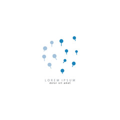 dandelion icon. dandelion logo vector illustration eps 10.