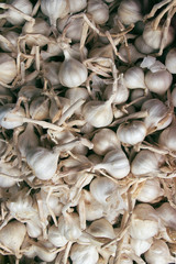 Garlic from top at asian market