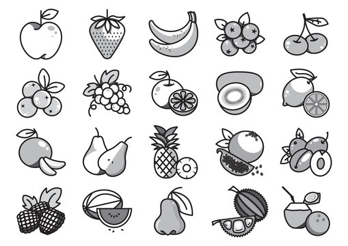 Fruit icons set1