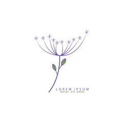 dandelion icon. dandelion logo vector illustration eps 10.