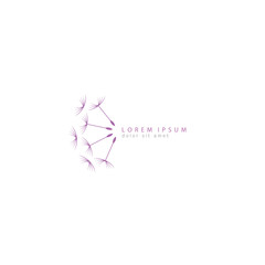 dandelion icon. dandelion logo vector illustration eps 10.