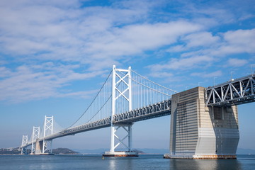 Fototapeta na wymiar Seto Ohashi Bridge in seto inland sea,kagawa,shikoku,japan