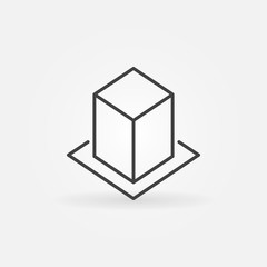 AR simple linear icon. Vector augmented reality symbol