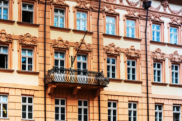 Antique building view in Old Town Innsbruck, Austria