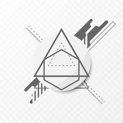 Vector minimal geometric graphic abstract background