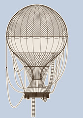 Naklejka premium hot air balloon
