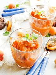 Italian apricot granita