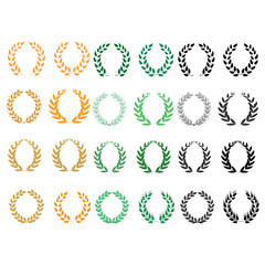 Wreath reward colorful set