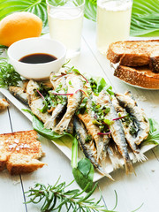 Fried crispy anchovy