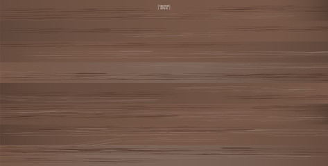 Brown wood pattern and texture for background. Vector.
