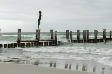 Wetter Sturm an der Ostsee