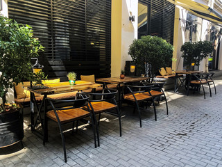 Outdoor Cafes In The Shardeni Street Of Old Town Tbilisi, Georgia.