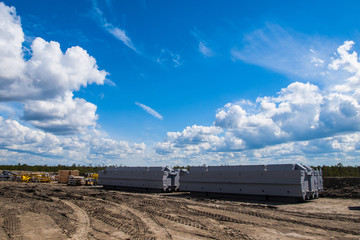 Naklejka premium dresser drilling base on the sand