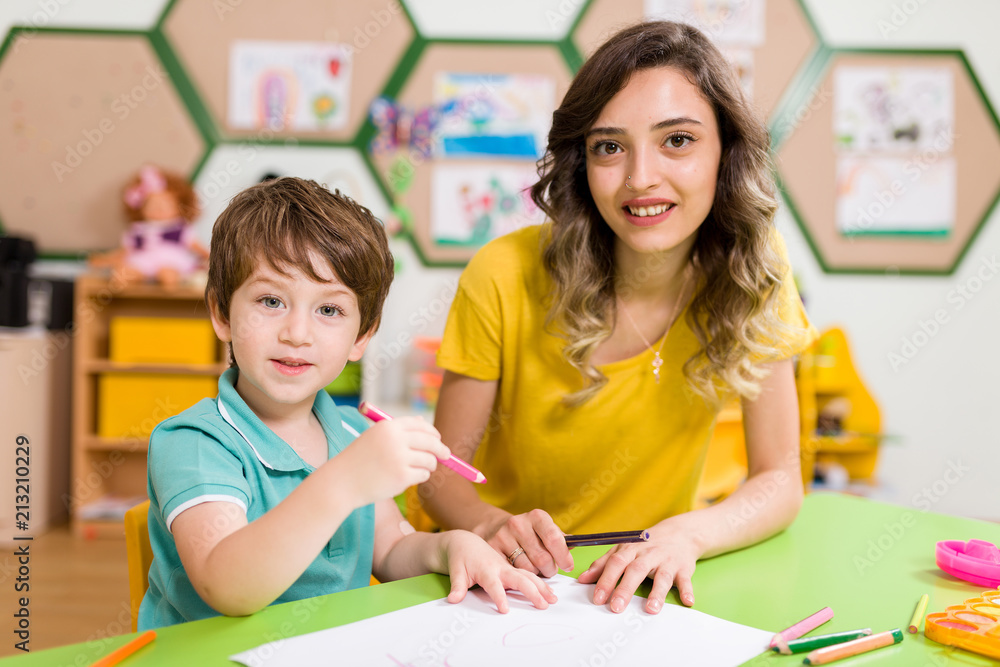 Wall mural Preschool