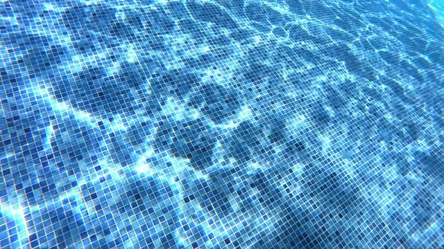Professional video of underwater caustics in slow motion 250fps 