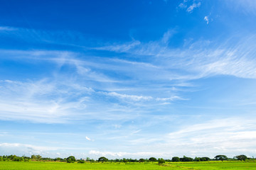 blue sky background texture with white clouds.