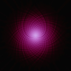  abstract colored star on a black background